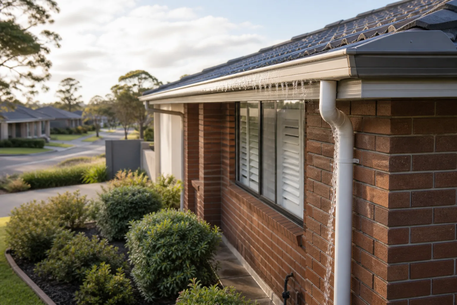 Clean residential gutters