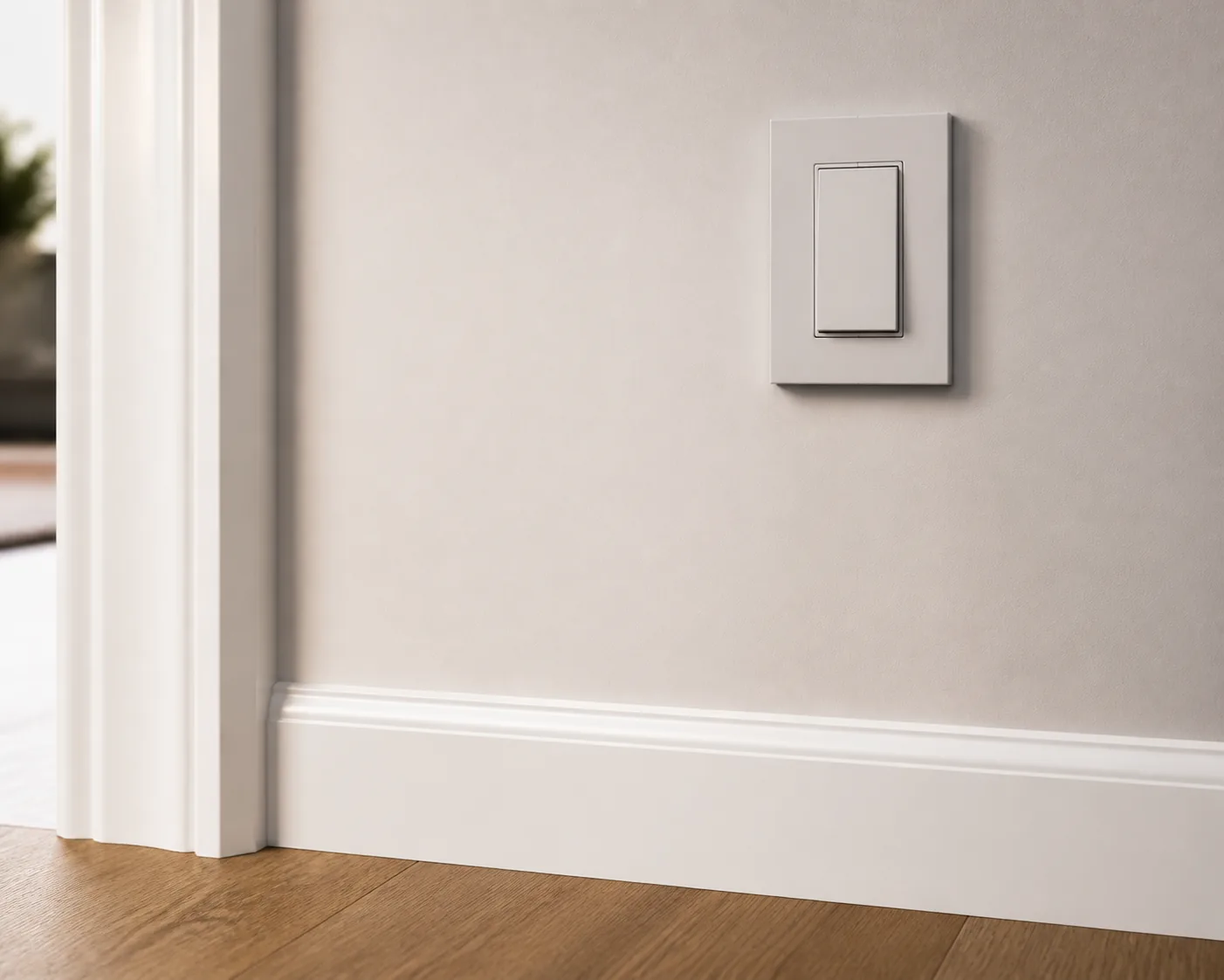 Recently fitted light switch