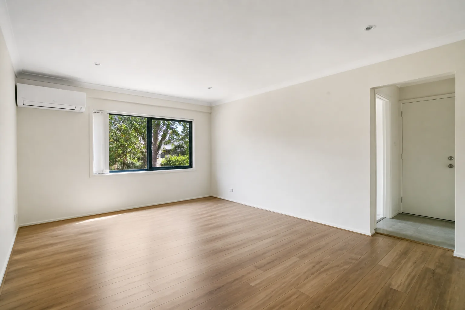 Clean vacated rental interior